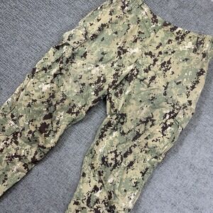 US Navy NWU Working Uniform Type III Pant Men M Green Digital Camo Ripstop Cargo
